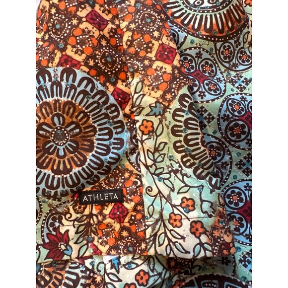 Athleta Womens Floral Boho Skort Size 16 100% Polyester Lightweight Multicolor V - Picture 6 of 7